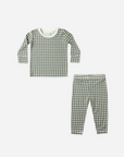 Bamboo Pajama Set || Forest Check, Quincy Mae