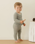 Bamboo Pajama Set || Forest Check, Quincy Mae