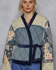 Velzie Quilted Tie Jacket