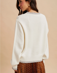 Horse Motif Knitted Sweater