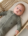 Evergreen Deer Holiday - Bamboo Kids Pajamas
