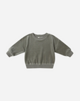 Velour Relaxed Sweatshirt || Forest, Quincy Mae