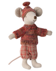 Winter mouse with ski set, Big sister - Rose