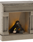 Fireplace, Mouse - Off white Maileg