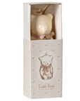 *SALE* Metal ornament, Teddy bear - Off white/Rose