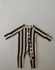 *SALE* Bamboo Zip Romper | Midnight Stripe