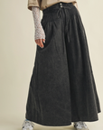 Pintuck Wide Leg Pants