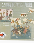Magnetic Puzzle - Rabbit Family