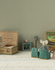 Grandma & Grandpa Mice in Cigarbox Maileg