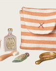PRE ORDER - Toothbrush set in bag, Mouse - Coral stripe, Maileg