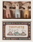 Triplets, Baby mice in matchbox - Checker Maileg