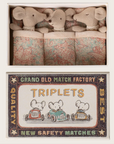 Triplets, Baby mice in matchbox - Checker Maileg