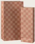 PRE ORDER - Gift bag, Medium - Checker - Powder/Vintage rose, Maileg