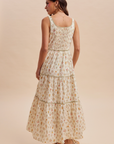 Pre Order Poppy Cotton Floral Lace Up Maxi Dress