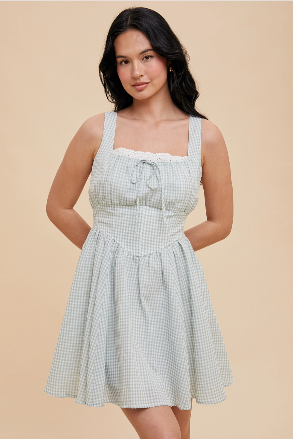 drop waist milkmaid dress Ecote Olive Ruffled Drop Waist Milkmaid Mini Dress