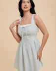 PRE ORDER - Drop Waist Milkmaid Skater Dress