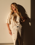PRE ORDER Women's Boxy Tee Lounge Set Bamboo | Teddy
