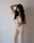 PRE ORDER - Women's Boxy Tee Lounge Set | Sadie Stripe