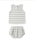 TERRY TANK + SHORT SET SKY STRIPE, Quincy Mae