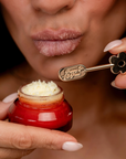 Lip Care Spatula, Gold Daisy