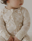 Bamboo Zip Romper | Cottage Quilt