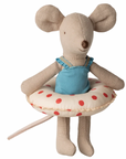 Little sister, Beach mouse with float - Red dots, Maileg