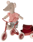 Tricycle Mouse, Big Sister - Red Maileg