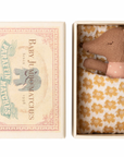 Sleepy wakey baby mouse in matchbox - Rose Maileg