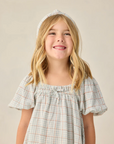 Sabrina Mini Dress Light Blue Plaid, Rylee + Cru