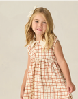 Collared Babydoll Dress Cherry Check, Rylee + Cru