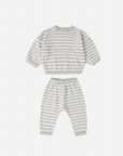 Waffle Sweater Set || Sky Stripe