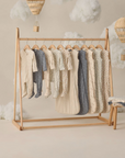 Bamboo Zip Footie || Elephants, Quincy Mae