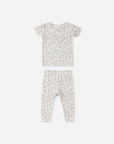 Bamboo Short Sleeve Pajama Set || Blue Floral, Quincy Mae