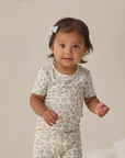 Bamboo Short Sleeve Pajama Set || Blue Floral, Quincy Mae