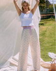 Cherry Bomb Relaxed Wide-Leg Pant