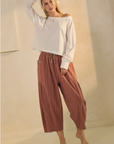 Ruby Textured Cropped Pants