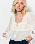Gabrielle Ruched Blouse
