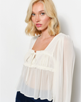Gabrielle Ruched Blouse