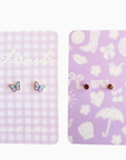 Colored Butterfly | Hypoallergenic & Screw-Back