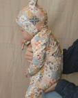 Willa Bamboo Footie - Patchwork