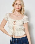 Maddox Eyelet Top