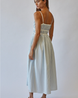 Dune Striped Midi Sundress