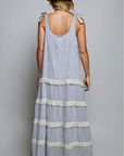 Veronica Striped Woven Maxi Dress