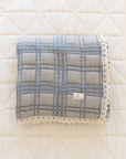 New Grain : french plaid blanket - bluebell