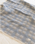 New Grain : french plaid blanket - bluebell