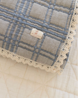 New Grain : french plaid blanket - bluebell