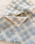 New Grain french plaid quilt - powder