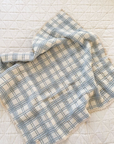 New Grain french plaid quilt - powder