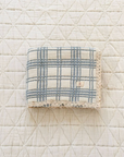 New Grain french plaid quilt - powder