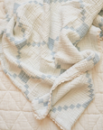 New Grain : layered gauze blanket - powder